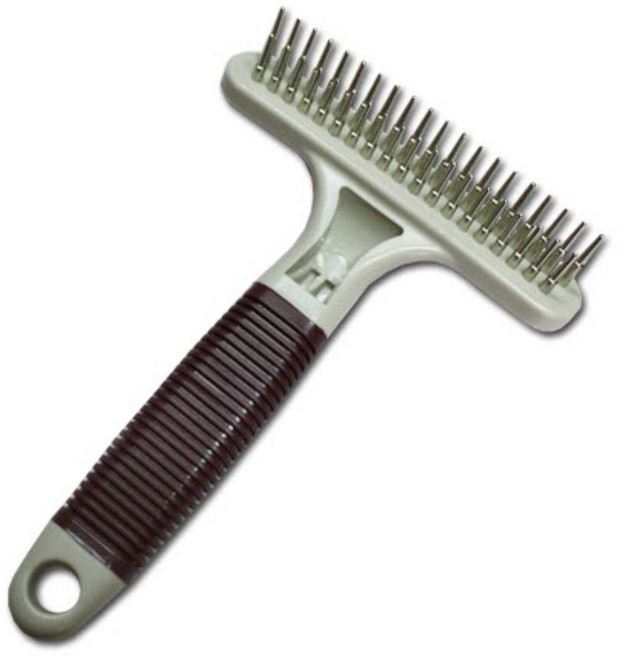 허스키 맬러뮤트 골든리트리버 T자 이중빗 포메라니안빗 푸들빗, 1개