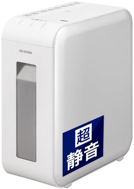 저소음 모델 아이리스오야마 업소용 분쇄기 오피스 분쇄기 세단속도 약2.2m/분 A4/6장 동시 세단용량 12LKP6HCSV-S 실버