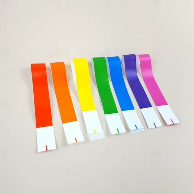 어린이 성인 단체 여행 인원 팀 식별 구분 미아 방지 이름표 네임택 일회용 방수 종이 손목 밴드 팔찌 타이, G_핑크, 1개