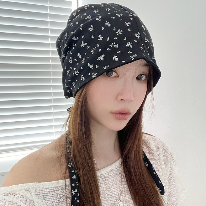 [루즈핏] 비니 여성 비니 롱 비니 빈티지 리본 오버사이즈 핏 봄 여름 가을