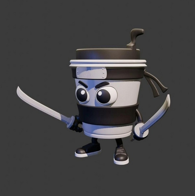 카푸치노 아사시노 3D피규어 이탈리안 브레인로트, 1개