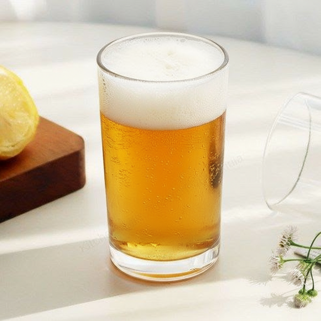 프레쉬 물컵 소맥잔 맥주 유리컵 240ml, 4개, 투명