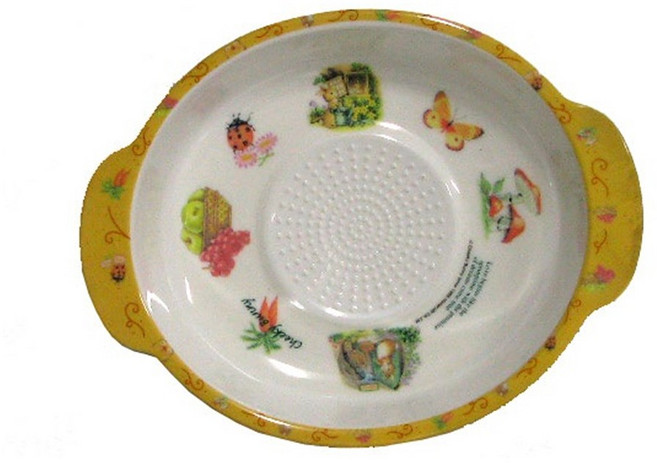 하나코비 어린이 강판 멜라민 이유식 즙기 12.5cm 지름12.5(손잡이포함16)/높이2.5cm, 1개