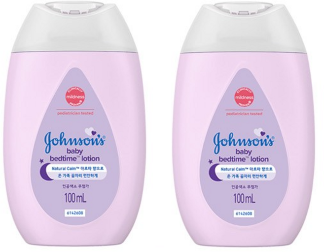 존슨즈 베드타임 베이비로션, 100ml, 2개
