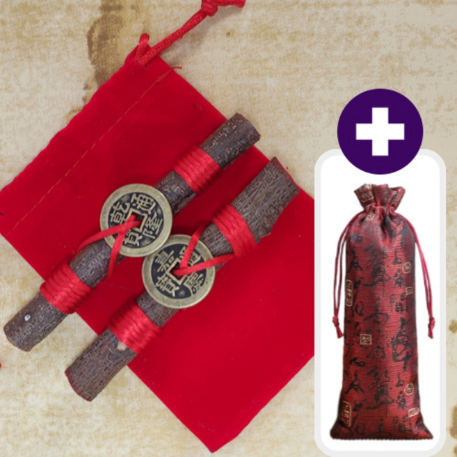 행운공방 풍수지리 비방용 복숭아나무가지 오제전 홍실 귀신쫒는 액막이, 1단 오제전 복숭아나무가지