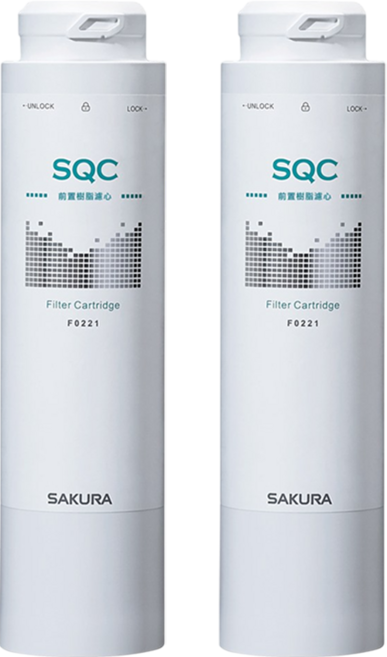 SAKURA 櫻花 淨水器濾心 F0221 活性碳纖維濾心 適用P0583A P0585 P0681 原廠公司貨, F0221【二支】, 1個