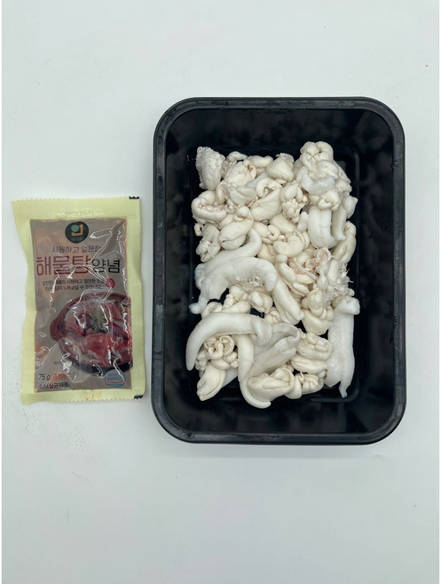 동해바다 싱싱한 오징어 내장탕(소스포함) 손질된 오징어내장탕 한정판매, 1세트, 오징어내장탕1kg(500g2팩)+소스포함