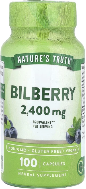 Nature's Truth 빌베리 2400mg 캡슐 100정(캡슐당 1200mg), NaturesTruth빌베리2400mg캡슐100정캡슐당, 1개, 100정 - 쿠팡