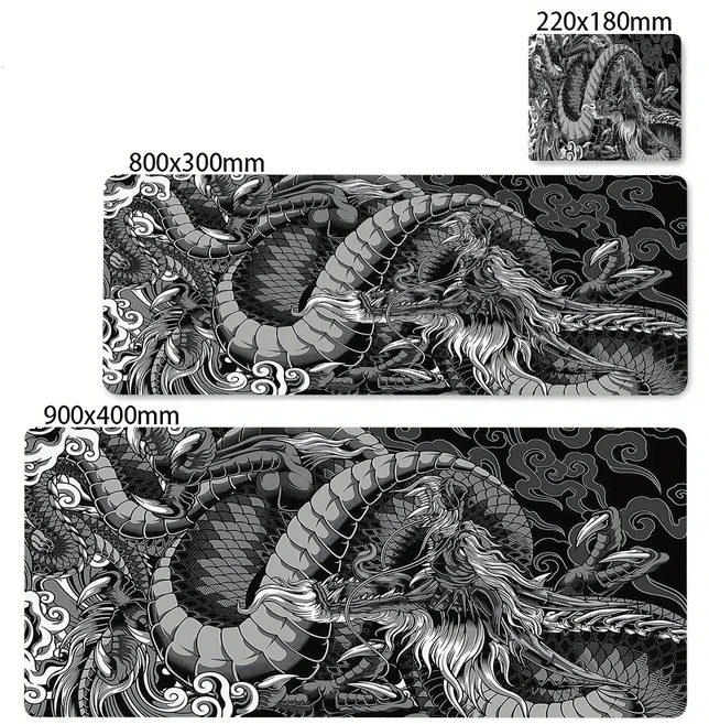게이밍 마우스 패드 대형 드래곤 게이머 마우스 패드 컴퓨터 게임 테이블 카펫 책상 매트 XXL 800x300mm 고, 01 Small 220x180x2mm, 13 K5382