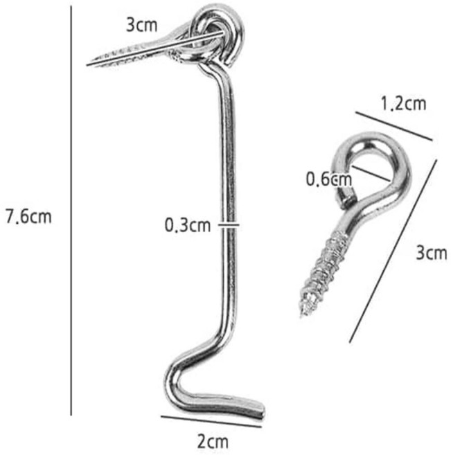 물결샵 아오리 문걸쇠 1P 다용도 화장실 출입문 도구 방문 욕실 미닫이문 고정 현관, 1개