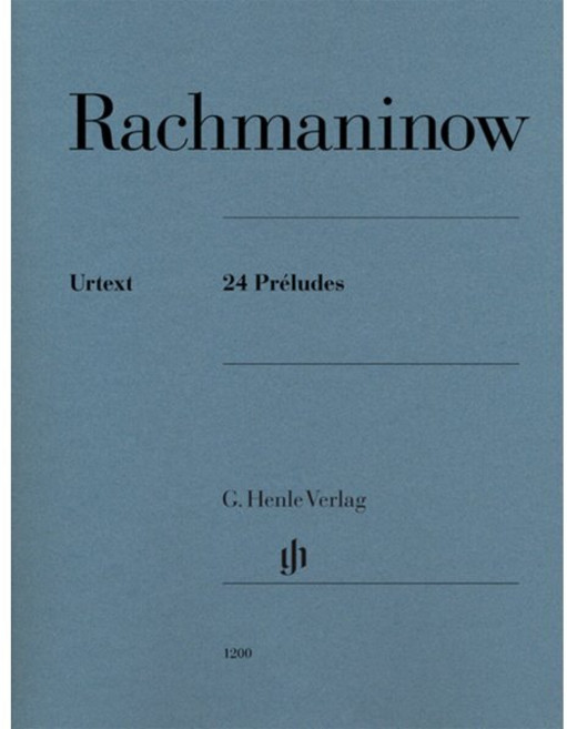 라흐마니노프 24개의 프렐류드 : Rachmaninoff 24 Preludes, 라흐마니노프 저, G. Henle Verlag