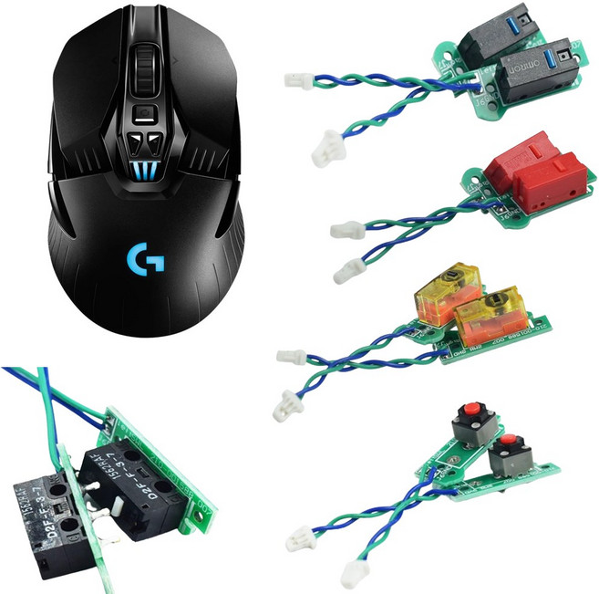 로지텍 G900/G903/G903 HERO 마우스 클릭 스위치 부품 납땜X 옵론 OMRON 핫스왑 교체방식 더블클릭 수리 닛산 / 옴론China /옴론Japan/카일무소음/, G903/G903HERO 마우스 피트-3M-블랙