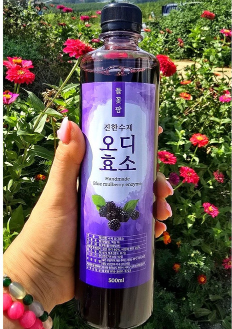 들꽃팜 진한 수제오디효소 500ml 국산100% 선물용, 1개, 1개입, 500g