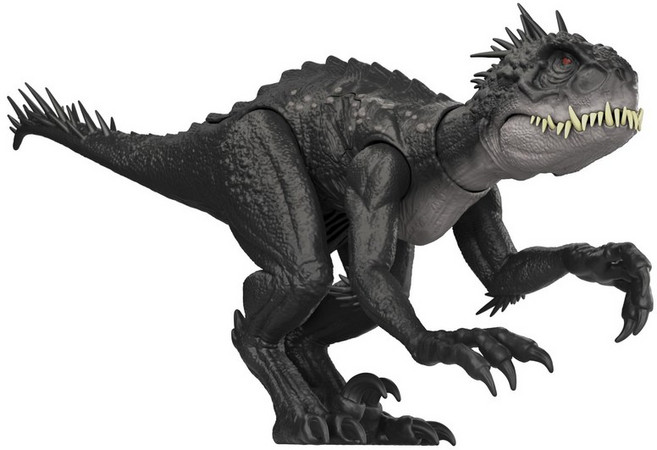 마텔 쥬라식 월드(JURASSIC WORLD) 데미지! 히카루 스코피오스 렉스 어린이용 피규어 공룡 장난감 움직이는 큰 전체 길이 : 약 36.9 cm 4 세부터 블랙 JCG25, 1개