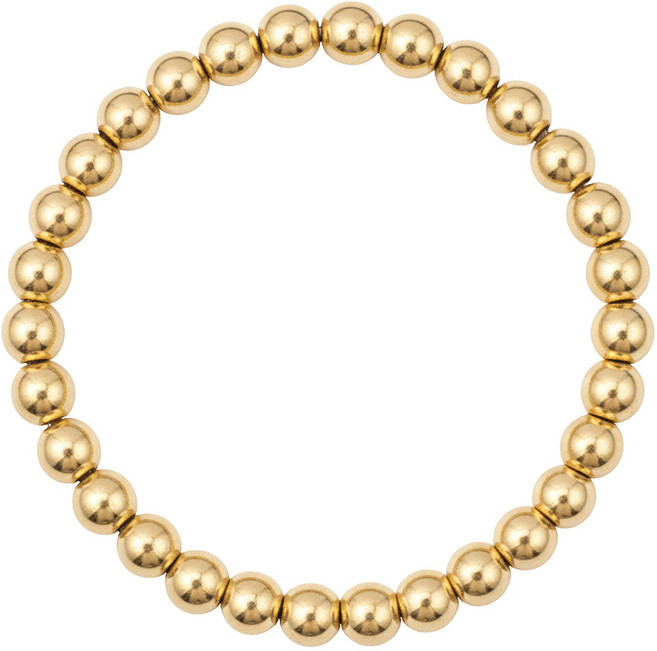 에바주얼리 14k Gold Filled Plating 로즈골드 통통 레이어드 금 볼 팔찌