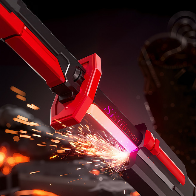 LED 불빛 효과 소리나는 장난감 검 놀이용 장난감칼, 레드, 1개