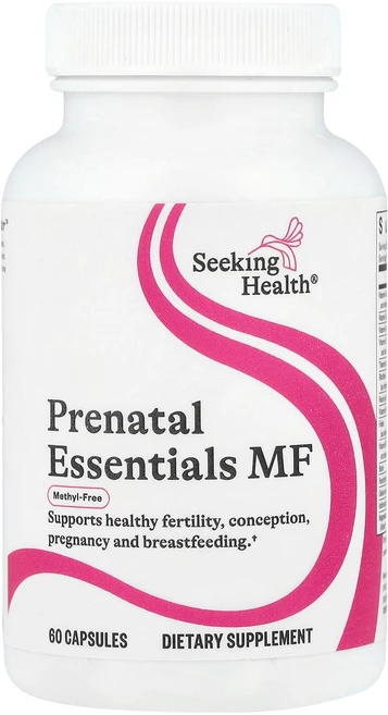Seeking Health 프리네이틀 에센셜스 MF 메틸 무함유 캡슐 60정 Health (시킹 헬스), Seeking Health, 프리네이틀 에센셜스 MF,, 1개 - 쿠팡