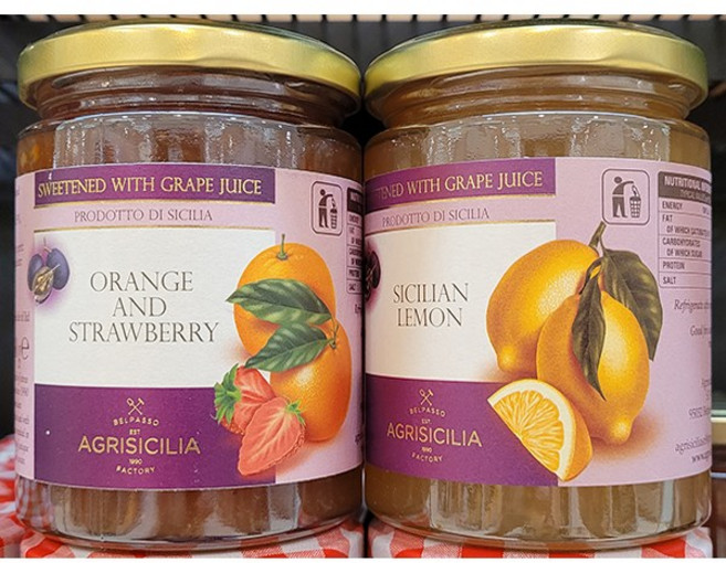 AGRISICILIA 에그리시칠리아 포도즙으로 만든 잼 360g (1.오렌지잼 2.레몬 마멀레이드잼 / 2종 택1) / 이탈리아, 1개