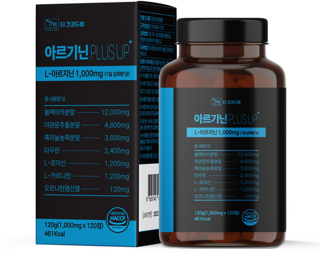 더건강드림 아르기닌 plus up, 1개, 120정