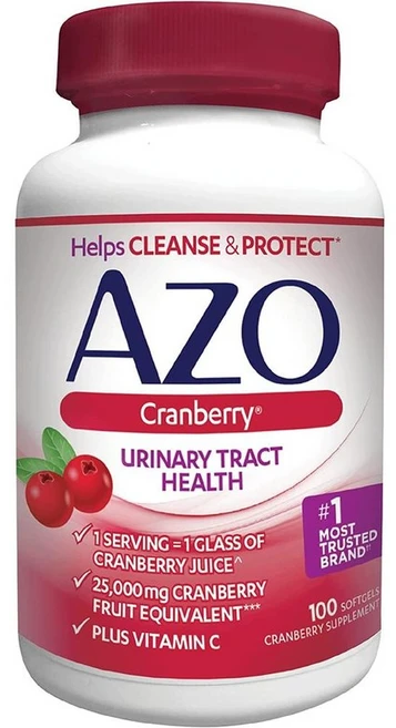 AZO 아조 크랜베리 추출물 무설탕 100정, 1개 - 쿠팡