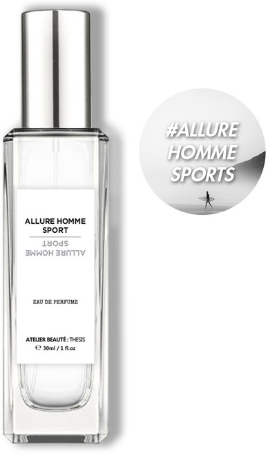 떼시스 알뤼르 옴므 스포츠 시원한 프레시 시트러스 우디 니치 향수 오드퍼퓸, 알뤼르 옴므 스포츠 50ml, 1개, 50ml