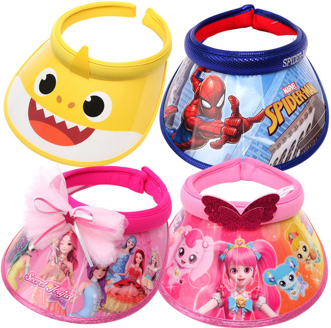 나린키즈 아동 썬캡 모음 핀캡 각도캡 단체선물 햇빛차단 가리개 UV차단 챙모자