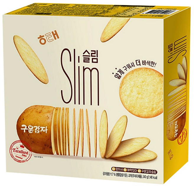 해태제과 구운감자 슬림, 240g, 1개