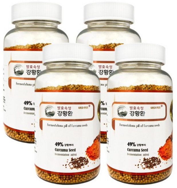 4통 지노헬스케어 발효숙성 강황환 250g, 4개