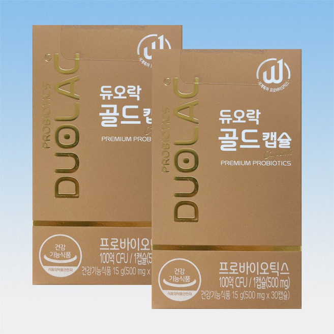 듀오락 골드캡슐 유산균 프로바이오틱스 장건강케어 신바이오틱스 30캡슐 2박스 2개월분, 30정, 2개