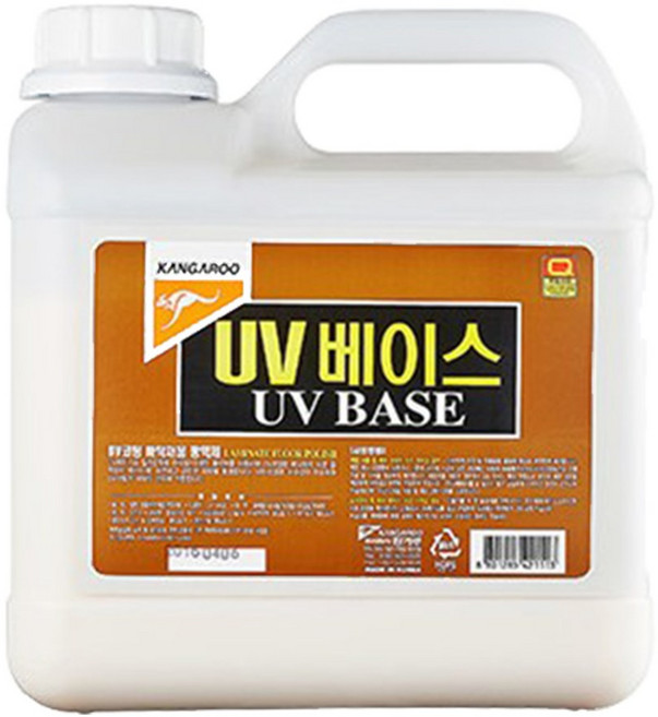 UV베이스 바닥 광택제 강화 마루 원목 광택 왁스 3.75L 강마루 목재 우드 코팅제, 1개