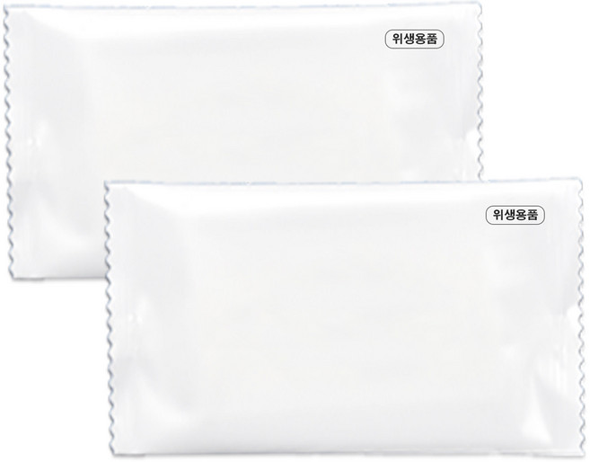 티슈도리 물티슈 업소용 개별포장 무지 물수건, 1개, 2000개입, 40g