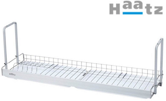 하츠 상부장 스테인리스 스텐 식기건조대 KA-DHL8243 800싱크선반 W800*D300*H260(mm), 1개, 실버, 1단