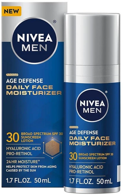 니베아 MEN 에이지 디펜스 데일리 페이스 모이스처라이저 50mL, 니베아 Men니베아 MEN Age Defense 데일리 - 쿠팡