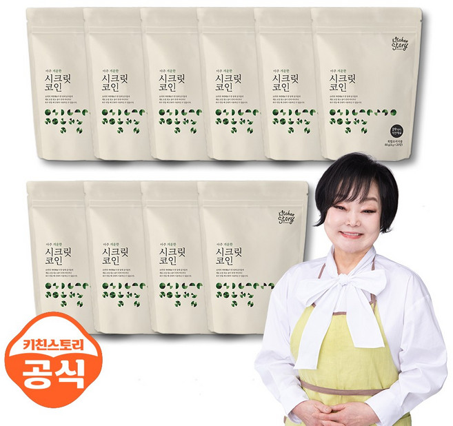 (키친스토리공식) 빅마마 이혜정 개운한 맛 시크릿코인, 80g, 10개