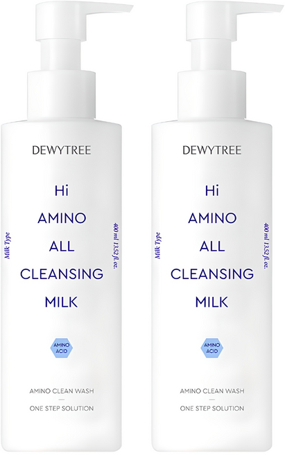 듀이트리 하이 아미노 올 클렌징 대용량 밀크, 400ml, 2개