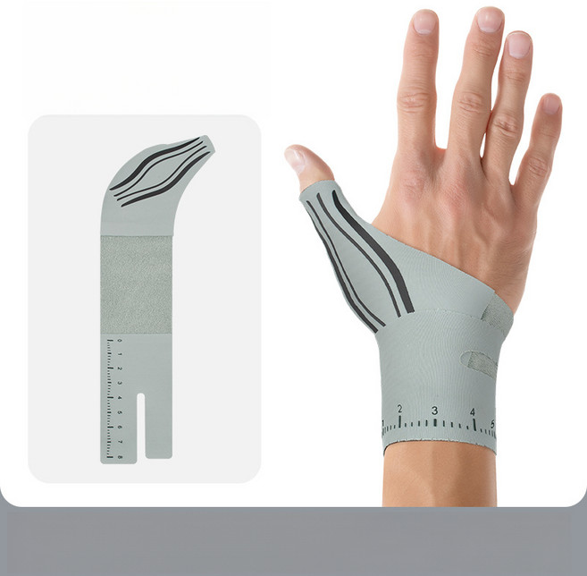 손목보호대 염좌 건초염 터널증후군 엄지손가락 일체형 육아 임산부 스마트폰 운동용 일상용, 그레이, 1개