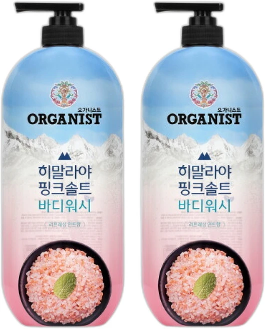 LG생활건강 온더바디 오가니스트 히말라야 핑크솔트 바디워시 리프레싱민트, 1개 - 쿠팡