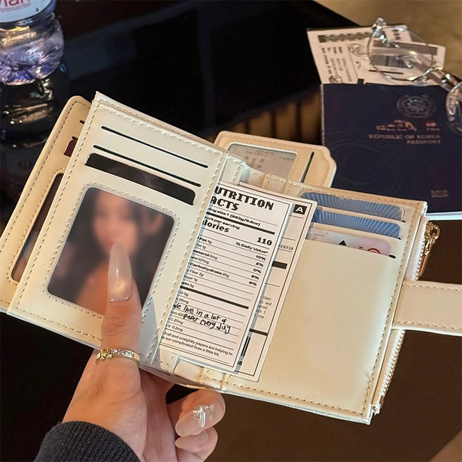 5위 - PAKCHOICE 여성용 스톤 패턴 PU 대용량 반지갑