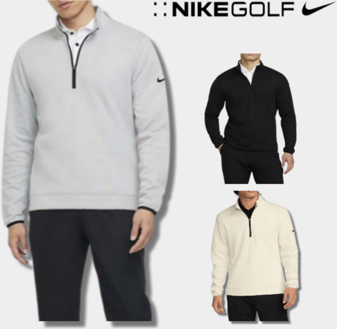 매장정품 나이키 골프 웨어 남성 반 집업 긴팔 골프 탑 남자 긴소매 골프 상의 셔츠 스포츠웨어