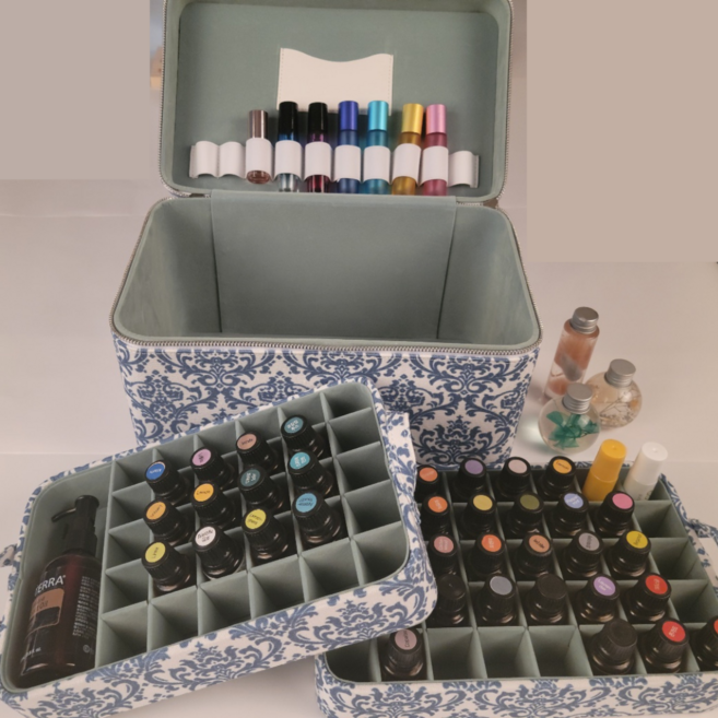 오일가방 70구 2층 오일가방 + 10 롤온 수납, 1개