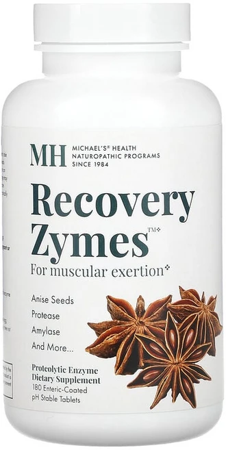 마이클스내이처오패틱프로그램스 리커버리 자임스 엔터릭 코티드 타블렛, 1개, 180정 - 쿠팡