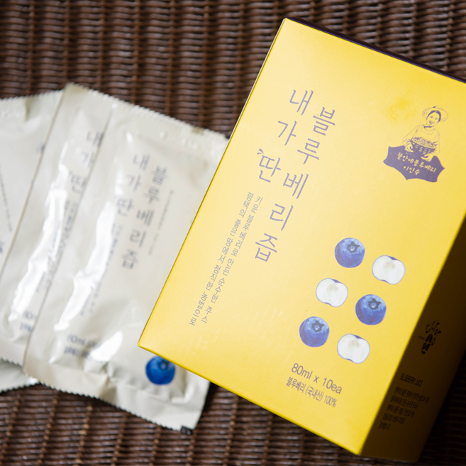 뜰안에 국내산 친환경 무농약 블루베리즙, 20개, 80ml