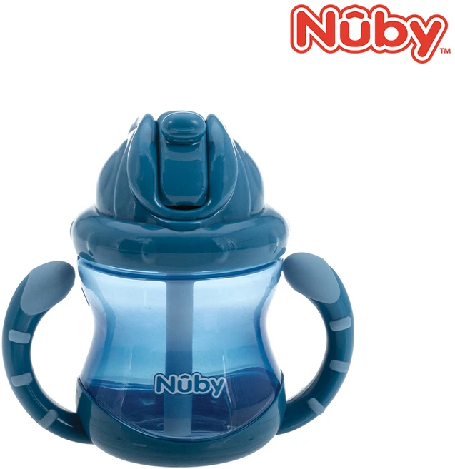 누비 무당벌레 빨대컵 240ml, 뉴트럴블루, 1개 - 쿠팡