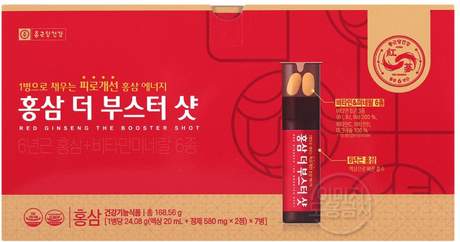 종근당건강 홍삼 더 부스터 샷, 7개, 24.08g