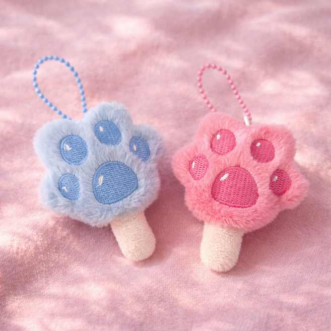 주토피아 발바닥 아이스크림 키링