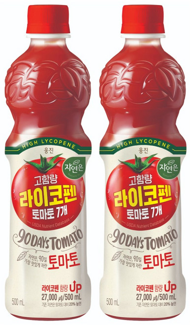 자연은 토마토 라이코펜, 500ml, 5개