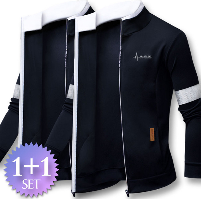블루포스 제네타 하이넥 집업 1+1세트 남자 트레이닝 점퍼 겨울 남성 츄리닝 자켓