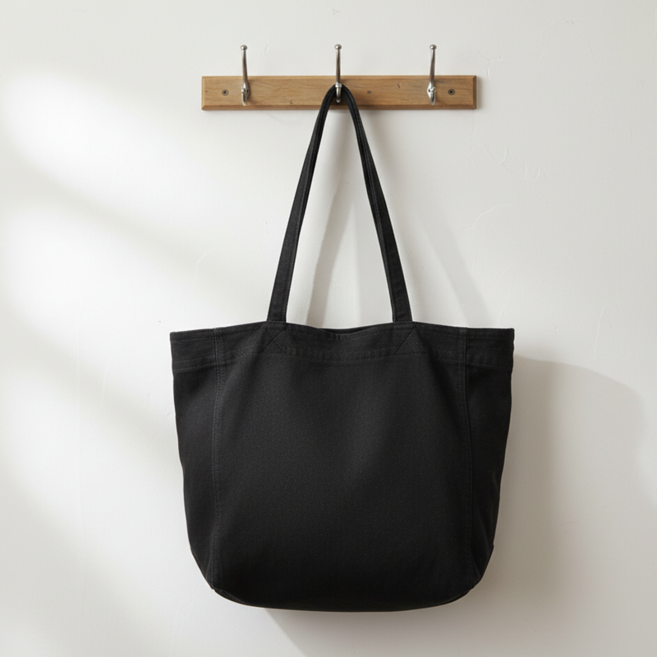 베이직 무지 캔버스 에코백 남녀공용