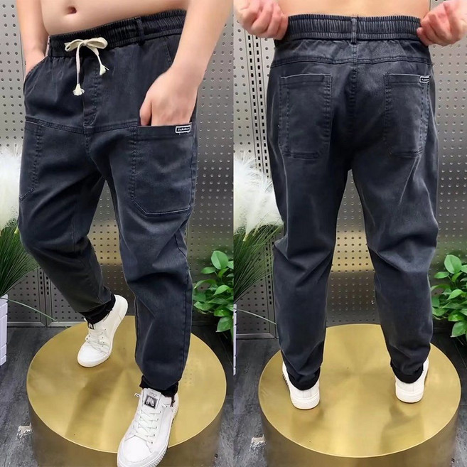 大碼工裝牛仔褲 兩件裝