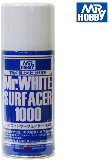 군제 미스터하비 Mr.프라이머 서페이서 스프레이, B511-화이트 서페이사1000(170ml), 1개